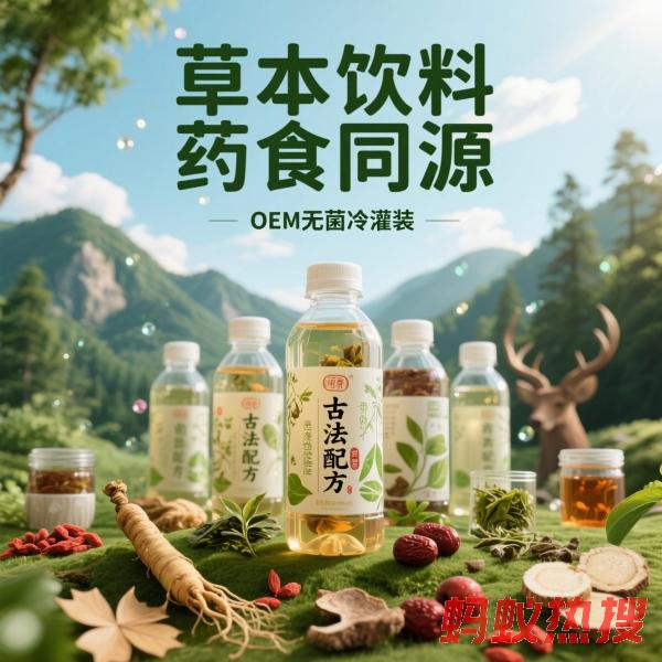 借 “药食同源” 东风！特色草本饮品靠无菌冷灌破局，创业选对代加工少走弯路